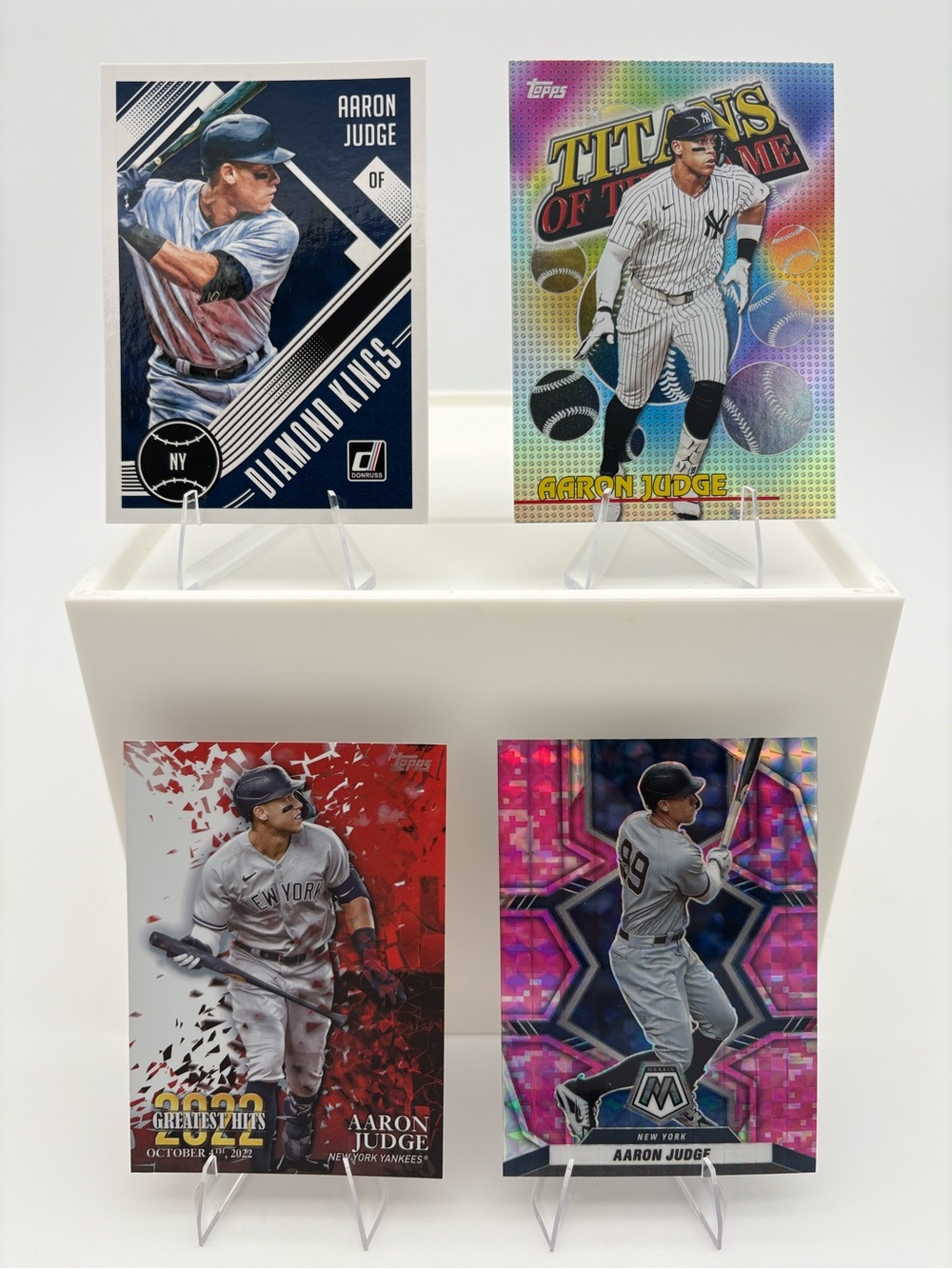 Aaron Judge Yankees 4-Card Lot 🔥 Inserts 🔥 Panini / Donruss / Topps